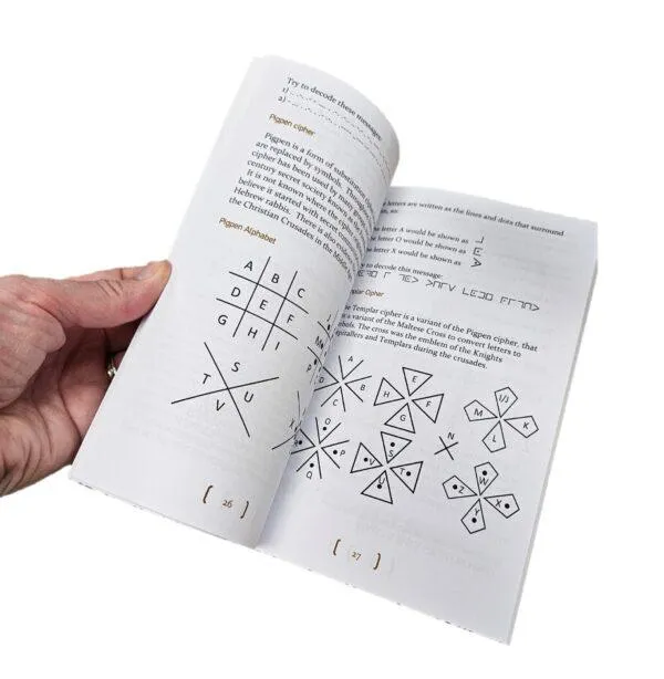 Inside the Pocket Guide to Cipher Solving — example page