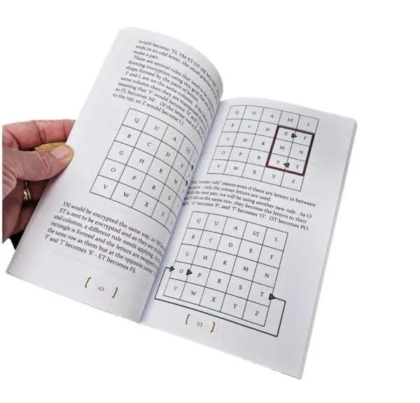 Inside the Pocket Guide to Cipher Solving — example page